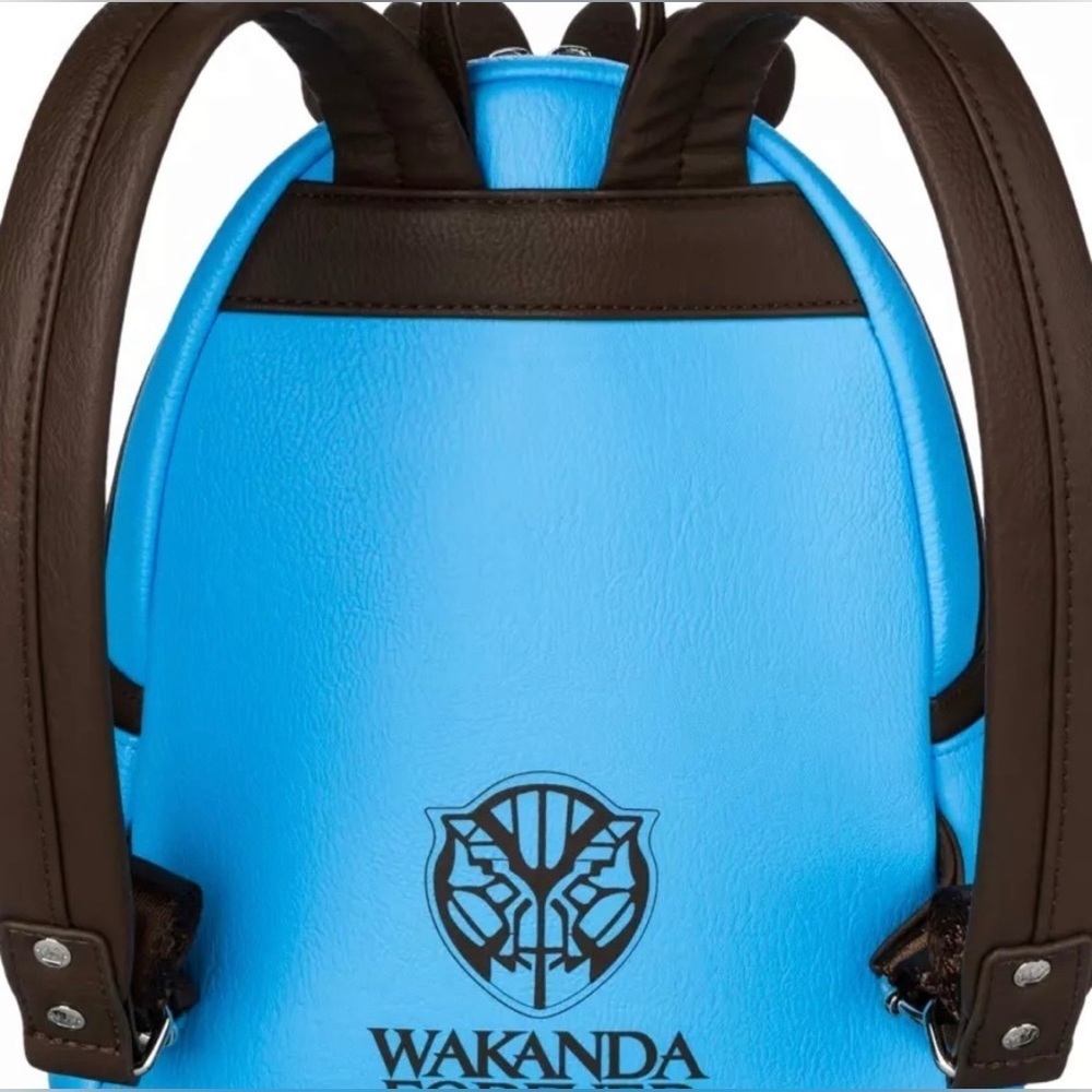 NWT LOUNGEFLY BLACK PANTHER; WAKANDA FOREVER NAMOR MINI BACKPACK & DISNEY EARS - Picture 3 of 12